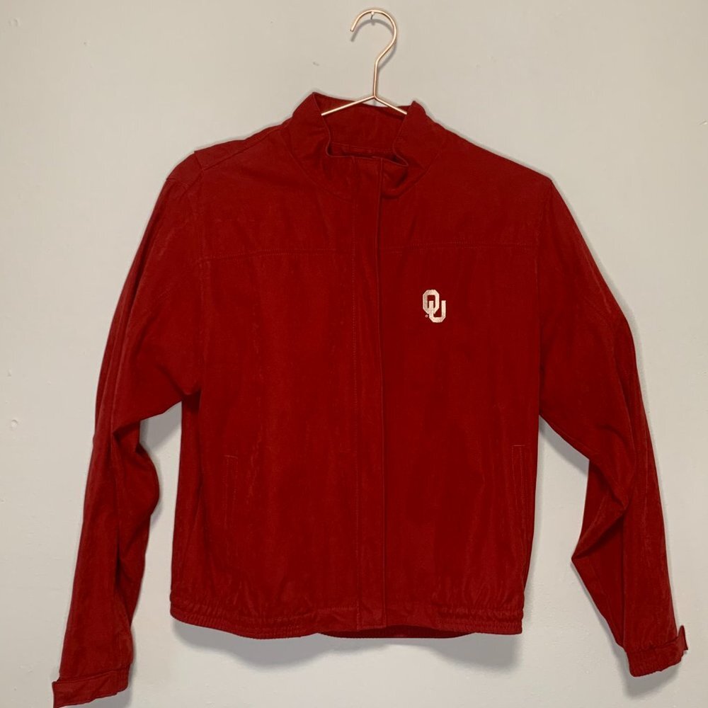 Antigua Womens Oklahoma Sooners Lightweight Jacket - Picture 11 of 11